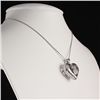 Puff Bear Heart Charm Pendant Necklace