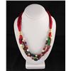 Image 1 : Various Semi Precious Gemstone Handmade Crafts Necklace