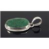 Image 2 : EMERALD BERYL 34.64CTW STERLING SILVER PENDANT