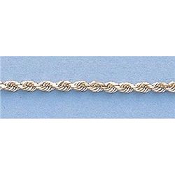 Pure Gold 16" 14k Gold-Yellow 1.5mm DC Rope Chain 3.7g