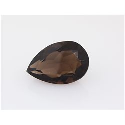 Smoky Topaz Loose Gemstone Pear Cut 16.46 ct