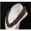 Image 1 : Woven Multi-Strand Natural Chip Beads Necklace