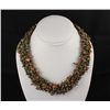 Image 2 : Woven Multi-Strand Natural Chip Beads Necklace