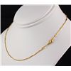 Image 1 : Gold Plated Bar and Beads Chain Necklace