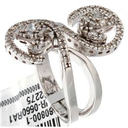 14K White Gold 0.64ctw Diamond Ring