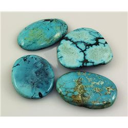 Natural Turquoise 205.13ctw Loose Gemstone Lot of 4