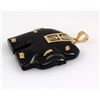 Image 2 : 24.66CTW BLACK JADE ELEPHANT GOLD PLATED PENDANT