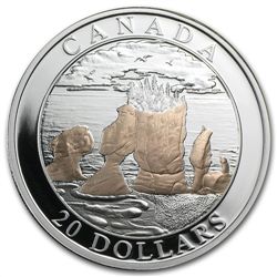 2004 Canada 1 oz Silver $20 Natural Wonders - Hopewell