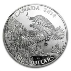 2014 1 oz Silver Canada - Majestic Bald Eagle - PF-69 M