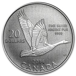 2014 1/4 oz Silver Canadian $20 Coin &amp; COA - Canada