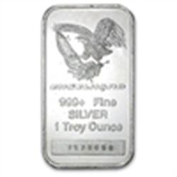 1 oz Engelhard Silver Bar (Tall, Eagle / Logo)