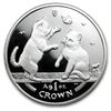 Image 1 : Isle of Man 2004 1 Crown Silver Proof Tonkinese Kittens