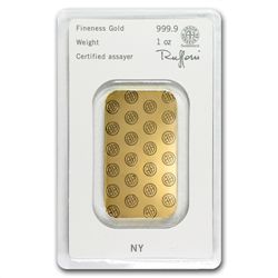 1 oz Heraeus Gold Bar New .9999 Fine