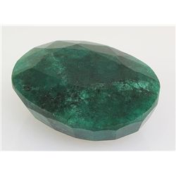 Emerald 134.24ctw Loose Gemstone 39x30x16mm Oval Cut