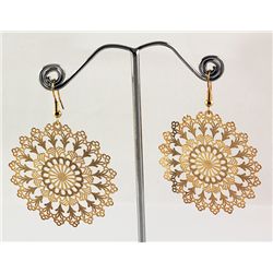 Fashion Dashing Gold Plated Dangling Hook Earring