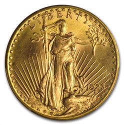 1923-D $20 St. Gaudens Gold Double Eagle - MS-65+ PCGS