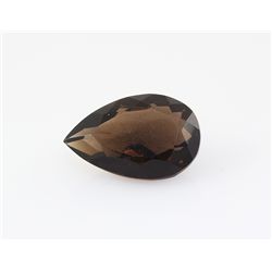 Smoky Topaz Loose Gemstone Pear Cut 23.64 ct