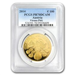 2014 Limited Edition Gold Austrian Philharmonic Proof P