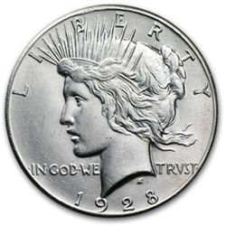 1928 Peace Dollar - MS-60