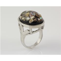 Retro Vintage Boro Semi Precious Mens Ring