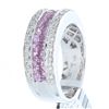 Image 1 : 18K White Gold 1.54ctw Pink Sapphire & Diamond Ring