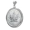 Image 1 : 2014 1 oz Silver Maple Leaf Pendant (Diamond-ScrewTop B