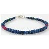 Image 1 : 49.25ct Single Faceted Multi-Color Beads Bracelet