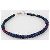 Image 2 : 49.25ct Single Faceted Multi-Color Beads Bracelet