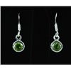 Image 2 : 1.10CT Peridot Bezel Design 0.925 Hook Earring 2.17g