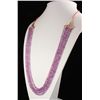 Image 4 : Superb Quality (AAA) 5 Row Amethyst Faceted Necklace, T