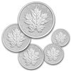 Image 1 : 2013 Silver Canadian Maple Leaf 25th Anniversary 5-Coin