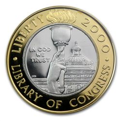 2000-W Library of Congress - $10 Gold Commem - PR-69 DC