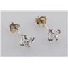 Image 2 : Sterling Silver Earring Prong Set Fire Diamond Crystal