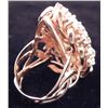 Image 3 : 18K Gold Ring w/ Teardrop Opals & Diamonds
