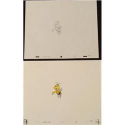 Relaxed Buzz Original Cel Animation Drawing Cheerios
