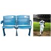 Image 1 : Authentic Pair of Seats From The Original Yankee Stadium & Mariano Rivera Signed "Entering the Game"