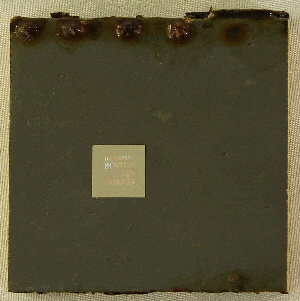 Boston Celtics Game Used 4x4 Hardwood Floor Used In The Boston