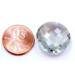 18 ct & up Green Amethyst Round Shaped Loose Stone