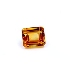 22 ct & up Citrine Emerald Cut Loose Stone