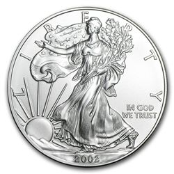 2002 1 oz Silver American Eagle BU