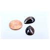 Image 1 : 12 ct & up Pear Shaped Natural Brown Spinels Loose Stone (12.72) 2Pcs