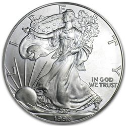 1998 1 oz Silver American Eagle BU