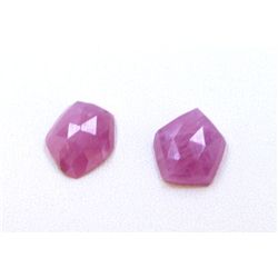 12 ct & up Pentagon Shaped Natural Pink Spinels Loose Stone (12.85) 2Pcs