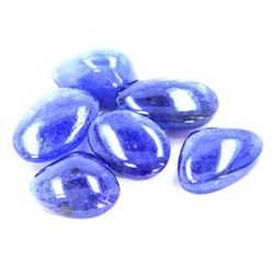 87 ct & up Cabuchon Tanzanite Loose Stone (87.77) 6Pcs