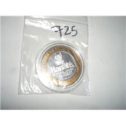 SILVER STRIKE .999 SILVER CASINO $10 *HARRAHS* LAS VEGAS,NV-COMES IN A HARD DISPLAY CASE!!