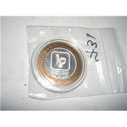 SILVER STRIKE .999 SILVER CASINO $10 *IMPERIAL PALACE* LAS VEGAS,NV-COMES IN A HARD DISPLAY CASE!!