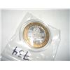 Image 1 : SILVER STRIKE .999 SILVER CASINO $10 RARE *SHERATON* TUNICA,MS-COMES IN A HARD DISPLAY CASE!!