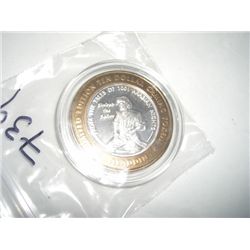 SILVER STRIKE .999 SILVER CASINO $10 RARE *ALADDIN-1001 ARABIAN NIGHTS* LAS VEGAS,NV-COMES IN A HARD
