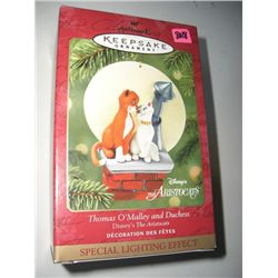 2001 HALLMARK KEEPSAKE ORNAMENT-NEW IN THE BOX *DISNEY'S-THOMAS O'MALLEY AND DUCHESS-THE ARISTOCATS*