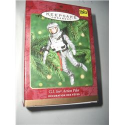 2000 HALLMARK KEEPSAKE ORNAMENT-NEW IN THE BOX *G.I. JOE -ACTION PILOT* ORIGINAL PRICE $13.95!!